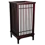 Unique Asian Home D�cor - 18" Nikko Japanese Wood & Rice Paper Lantern Oriental Lamp - Cherry Rosewood
