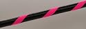 Medium (40") weighted (650g) Black and Fluorescent Pink exercise & dance Hula Hoola Hoop