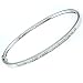 1/2 Carat 14K White Gold Diamond Bangle