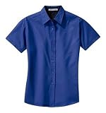 Port Authority - Ladies Easy Care Short Sleeve Shirt Royal/Classic Navy-XXL