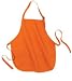 NEW Port Authority - Medium Length Apron with Pouch Pockets Orange-OSFA