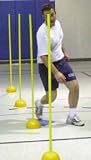 Obstacle Poles - Single Set (1 Base, 1 Pole) - Sports