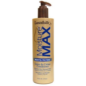 Lustrasilk Moisture Max Keratin Protein Leave-In Creme Conditioner 12oz/355ml
