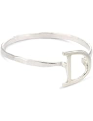Melissa Joy Manning "Alphabet" Silver Initial Ring, Size 7