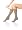Spanx Topless Trouser Socks with No Leg Band (Color:Beige)