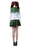 Mtxc Women's Inuyasha Cosplay Kagome Higurashi Winter Uniform Kid Size Large Green