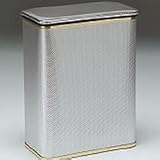 Bath Jewlery Collection Rectangular Hamper - Black with gold