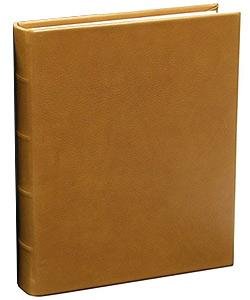 Traditional Coach-Tan Leather Medium Bound scrapbook-style 