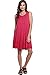 A+D® Womens Casual Flowy Stretch Loose Fit Midi Tunic Tank Dress