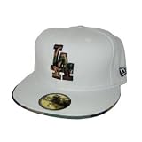 New Los Angeles Dodgers Custom New Era Official Fitted Hat - White / Camo Logo, 7 1/2