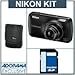 Nikon Coolpix S800c Digital Camera with 16 Megapixel, Black - Bundle - with SanDisk 8GB, Extreme Secure Digital High Capacity (SDHC) Memory Card & Lowepro Dublin 20 Camera Pouch, Black / Black