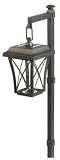 Moonrays 96127 Solar Powered Hanging Path Light, Black Finish