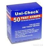 Uni-Check 50 Diabetic Test Strips