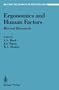 Ergonomics and Human Factors: Recent Research (Recent Research in Psychology)