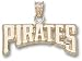 Pittsburgh Pirates Solid 10K Gold ''PIRATES'' 3/8'' Pendant