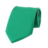Brand NEW SOLID Kelly Green SATIN Mens Necktie Neck Tie