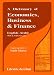 Book A Dictionary of Economics, Business & Finance, English-Arabic With an Arabic Glossary