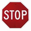 Stop Sign Die-Cut Photographic Magnet