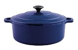 Paderno World Cuisine 7.125 Inch Blue Round Dutch Oven