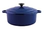 Paderno World Cuisine 7.125 Inch Blue Round Dutch Oven
