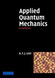 Applied Quantum Mechanics