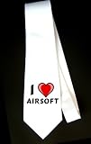 I Love Airsoft Party Decoration Necktie