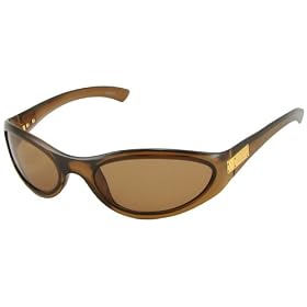 Gucci Sunglasses 1480/S, Wrap, Translucent Amber/ Brown Lenses/ Gold Detail