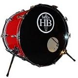 HB Predator 24x18x20 Lug Birch Shell Bass Drum - Sunset Beach Red