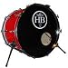 HB Predator 24x18x20 Lug Birch Shell Bass Drum - Sunset Beach Red