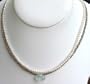 Dual strand Pearl, Silver and Fluorite