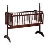 Jenny Lind Baby Cradle-Color: White by Angel Line