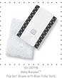 SwaddleDesigns Baby Burpie Set-Brown with Blue Dots & Polka Dots