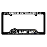 Baltimore Ravens Black Plastic License Plate Frame