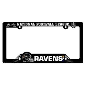 Buy Baltimore Ravens Black Plastic License Plate Frame now!