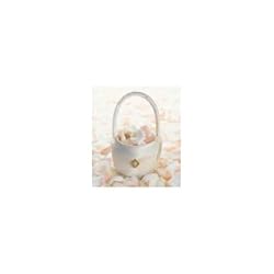 Ivory Diamonds Flower Girl Basket