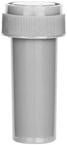 Opaque Silver Pharmacy Vials with Reversible Child Resistant Cap, 20 dram, case/240