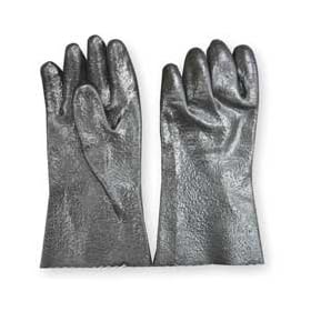 Condor 2YEN7 Glove, PVC, Rough Coat, Blk, XL, Pr