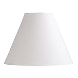 Laura Ashley SNE907 Calais 7.5-Inch Empire Clip Shade, White