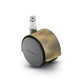 Antique Casters Wheels:Die Cast Dual 50mm Nylon Wheel Caster, Windsor Antique, with 7/16