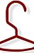 Honey-Can-Do Lightweight Recycled Plastic Hangers, 60-Pack, Red