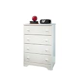 Starlight White 4-Drawer Chest