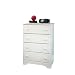 Starlight White 4-Drawer Chest