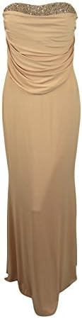LM by Mignon Womens Lagoon Pink Ruched Drape Wrap Strapless Gown 6
