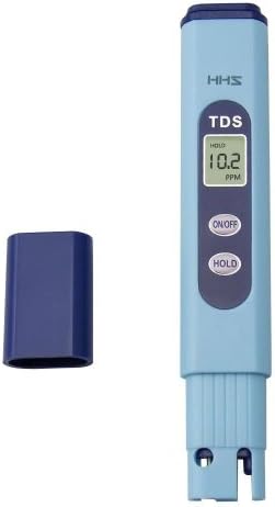 Happyhomestation Handheld ±2% High Precision TDS Meter 0-9990ppm(mg/L) Measurement Range 1ppm resolution TDS (total dissolved solids) Water Quality Tester Meter with ATC(Automatic Temperature Compensation), Water Quality/purity, for aquariums,swimming pools, water filters, for home and laboratory use (Batteries Included)
