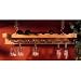 Hanging Wine Bottle/Stemware Rack-Birch- (Natural) (3.25H x 32.5W x 12D)