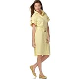 Anne Klein Petite Roll-Tab-Sleeve Belted Shirtdress at Anne Klein