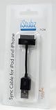 CableJive iStubz Sync/Charge Cable for iPod, iPhone, iPad (Black - 7cm)