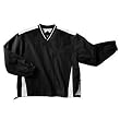 Men's Outfielder Windshirt, Black/White/Black