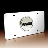SAAB Stainless Steel Chrome License Plate