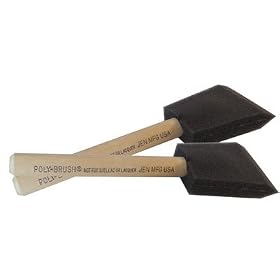1 Inch Jen Manufacturing Orginial Poly-Brush� Foam Disposable Brush 48 per box